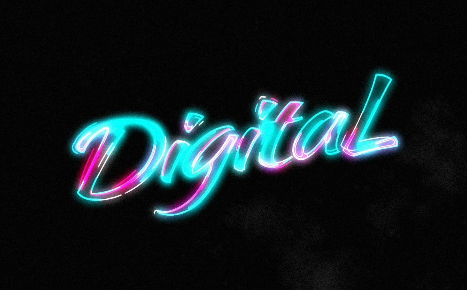 Digital font 2d ae after after effects animation calligraph design digital graphic design layer logo motion graphics neon pen style text