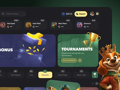 Gambling Website - Casino Betting betting betting casino design gambling game ui web web design