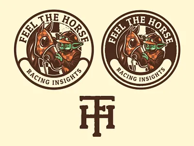 Feel The Horse Logo badge design branding graphic design horse racing illustration logo logo designer mascot sport logo star wars vector vintage vintage logo