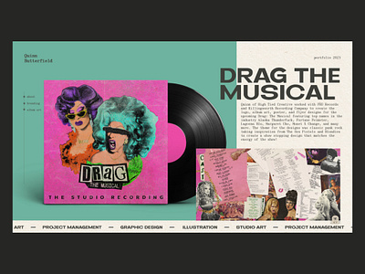 Drag the Musical albumart branding digitalart digitalillustration graphic design illustration logo logodesign