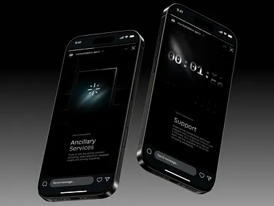 Tickets Consolidator - Social Media dark theme brand dark theme website graphic design illustration style instagram stories modern website social media post travel facilitator travel provider