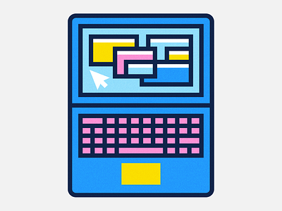 Office Essentials agency blue computer creative icons illustration jacket jean monoline