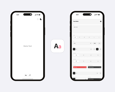 Text Components - App Design app design clean design creative creative design inspiration minimalistic text text components ui user experience user interface ux