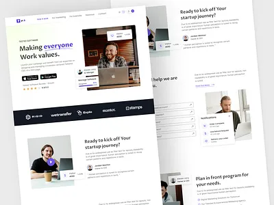 SaaS - Marketing Business Landing page ahmed tamjid business business site business web company profile corporate website digital agency home page management management saas website marketing marketing saas landing page marketing website project management saas saas design saas landing page service software house uiux