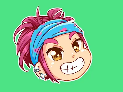 Animated emote for streamer animated illustration animation design emote illustration logo motion graphics streamer twitch twitch streamer
