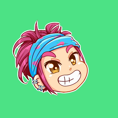 Animated emote for streamer animated illustration animation design emote illustration logo motion graphics streamer twitch twitch streamer