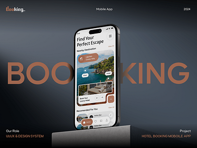 Booking - Mobile App Design app design design graphic design mobile app design ui