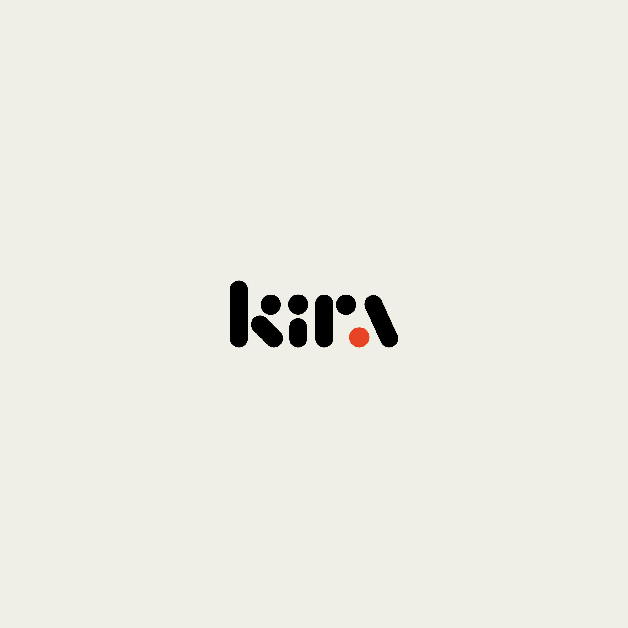 kira abstract branding brandmark communication design lettering logo logotype wordmark