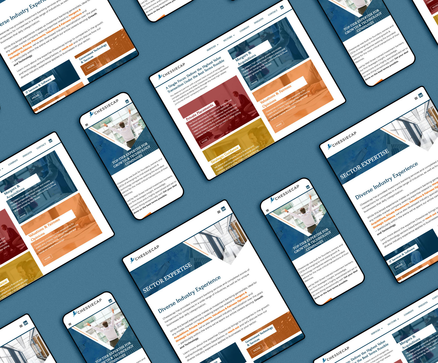 Example of Chessiecap, Inc. - Wordpress Website ReDesign