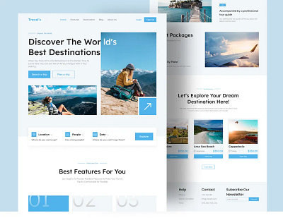 Travel Website Design