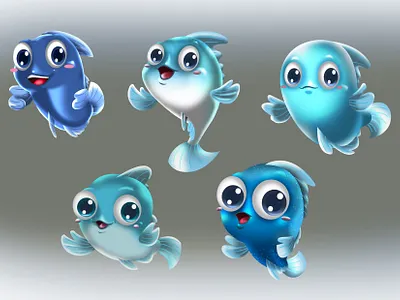 Character Design | Bluetini 3d branding character design illustration