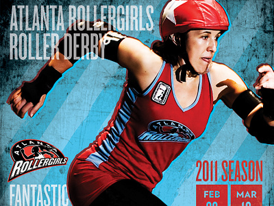 2011 Atlanta Rollergirls Season Branding adobe photoshop branding design graphic design