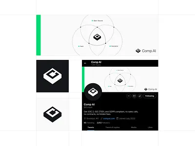 Logo and Brand Design - Comp AI startup branding