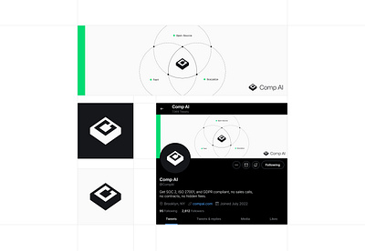 Logo and Brand Design - Comp AI startup branding
