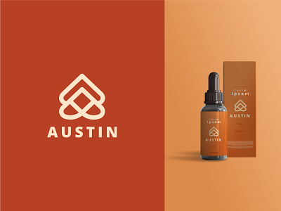 Austin Brand Mark a letter abstract acronym brand identity brand mark branding brandmark cosmetic elegant lettermark logo design logotype minimalist logo modern logo