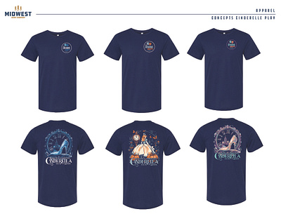 The Cat Theater Cinderella Play t-shirt concepts. apparel carmel cinderella design drama dept. indiana play t shirts