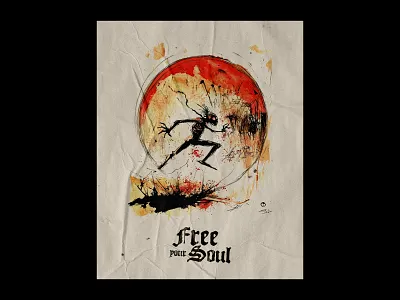 Free your Soul: poster animation art direction artwork design graphic design illustration kevlard photoshop poster design retouching