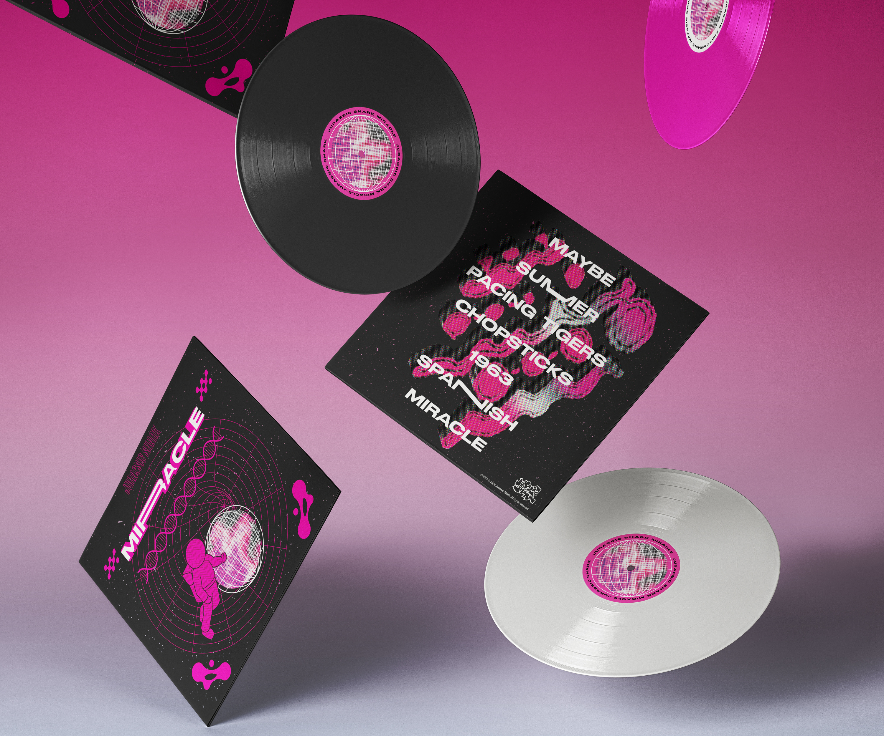 Example of Album Cover Redesign - Miracle by Jurassic Shark