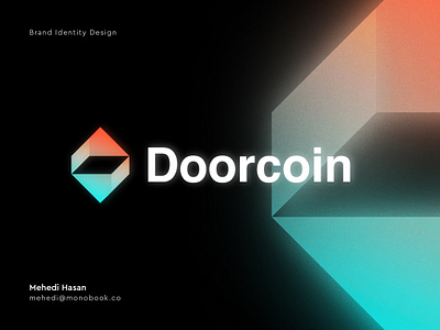 DoorCoin | logo design & Visual identity brand brand identity branding identity logo logo design logo designer logo mark logodesign logos logotype mark minimalist logo modern logo symbol typography visual identity