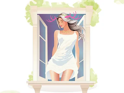 Spring is in the air! design dribbble dribbbleweeklywarmup illustration vector weekly warm up