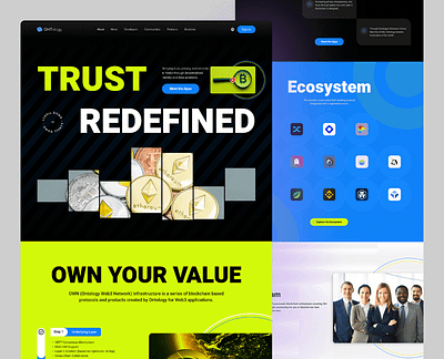 Crypto Landing Page bitcoin blockchain ceyptocurrency crypto crypto landing page dao design exchange graphic design hero invesment landing landing page marketplace mint nft page stake token website design