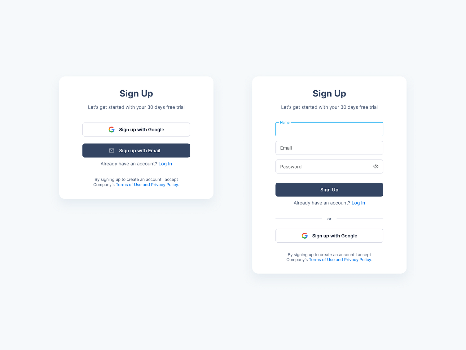 Sign Up by Dmitry Sergushkin on Dribbble