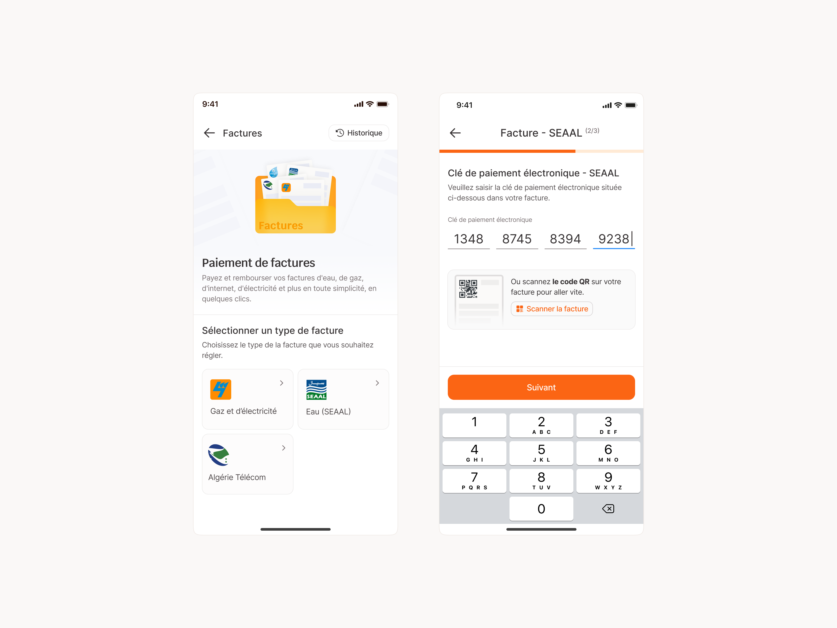 Bill Payment app app design bills code fintech qr code ui