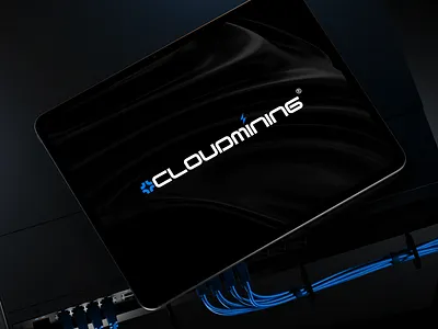 Cloudmining Logo Design app branding dar dark dark theme design graphic design logo