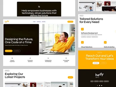Digital Agency Website Design agency website best design branding design digital agency good ui graphic design landing page minumal website personal website popular design sayedur06 ui ux user centric design