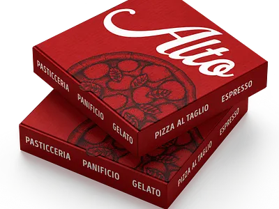 Alto Bakery & Caffè branding graphic design logo