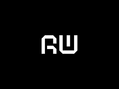 "RW" Monogram concept for Rob Whitley 3d animation branding design graphic design illustration logo motion graphics ui vector