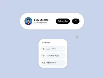Rive Interactive subscribe button animation animation branding graphic design logo motion graphics ui