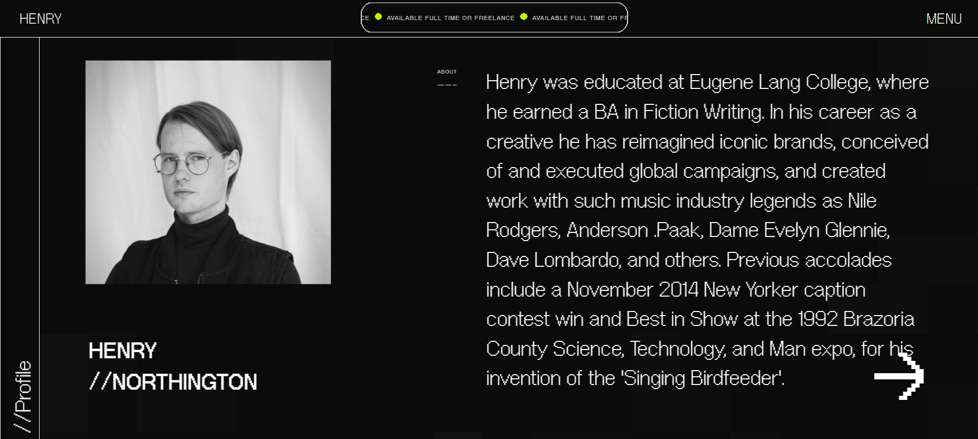 Example of Portfolio Or Business Website's