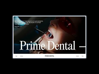 UX/UI DESIGN FOR PRIME DENTAL ui uxui website