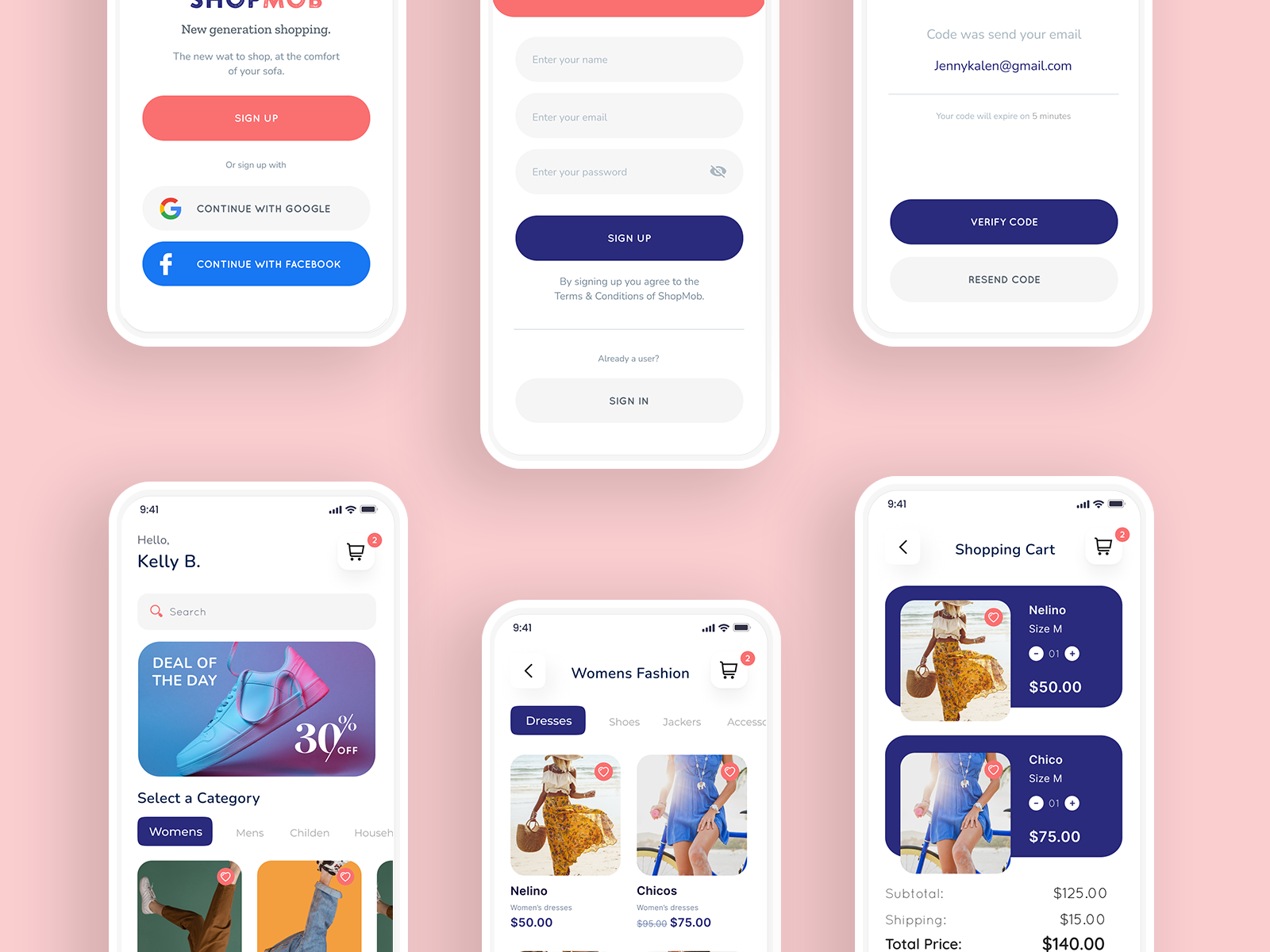 Ecommerce App UX/UI Design by SedaK on Dribbble