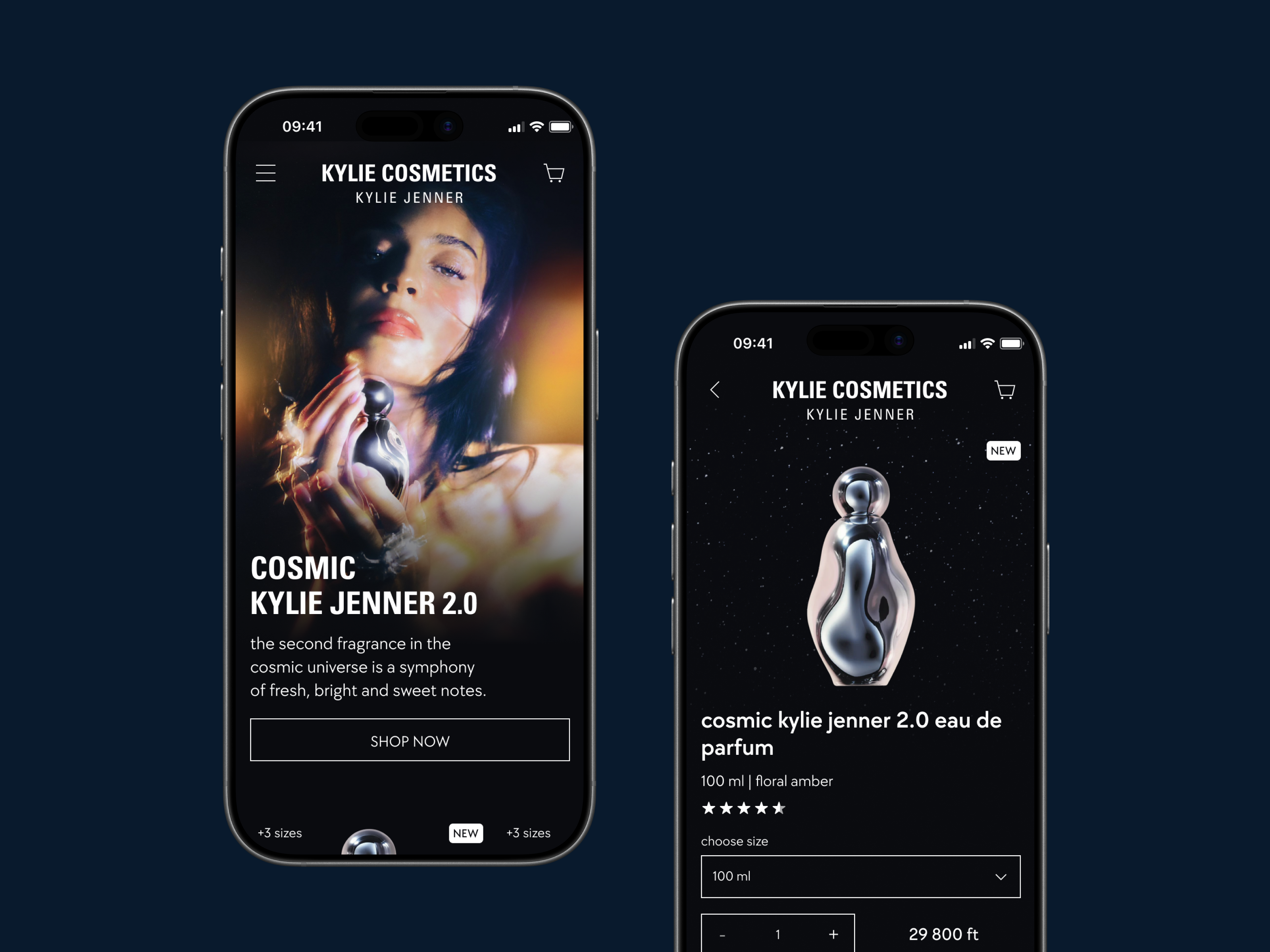 Concept: Perfume Campaign Page (Kylie Cosmetics) daily ui dailyui design fashion kylie cosmetics kylie jenner make up perfume ui ui design ux ux design
