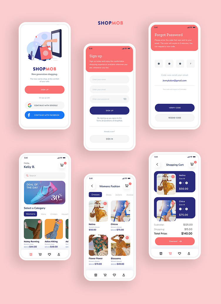 Ecommerce App UX/UI Design by SedaK on Dribbble