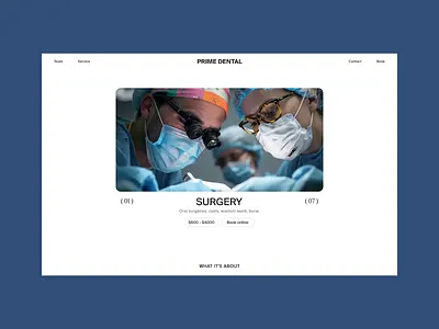 UX/UI DESIGN FOR PRIME DENTAL userinterface