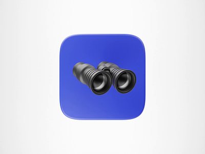 Simple Icons! 3d 3d animation animated animation binocular blender blender3d icon icon design icondesign icons illustration looking glass telescope visibility