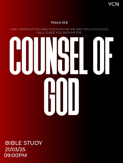 Youth Bible Study Topic graphic design