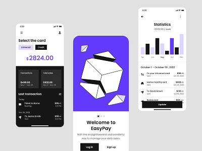 EasyPay mobile app android android app app app design application design bank app best mobile app crypto app design illustration ios ios app mobile app mvp mvp app top mobile app ui user experience user interface ux