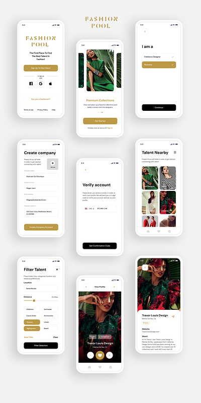 Fashion Network App UX/UI Design app branding graphic design ui ux