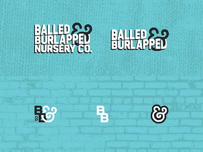 Balled & Burlapped Nursery Co. brand branding design graphic design inspiration logo vector visual design