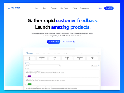 Website Design for SaaS company app blue clean design gradients saas site ui web design website