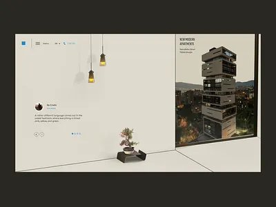 Interier architecture bonsai building design exterier interier ui web concept web design webdesign