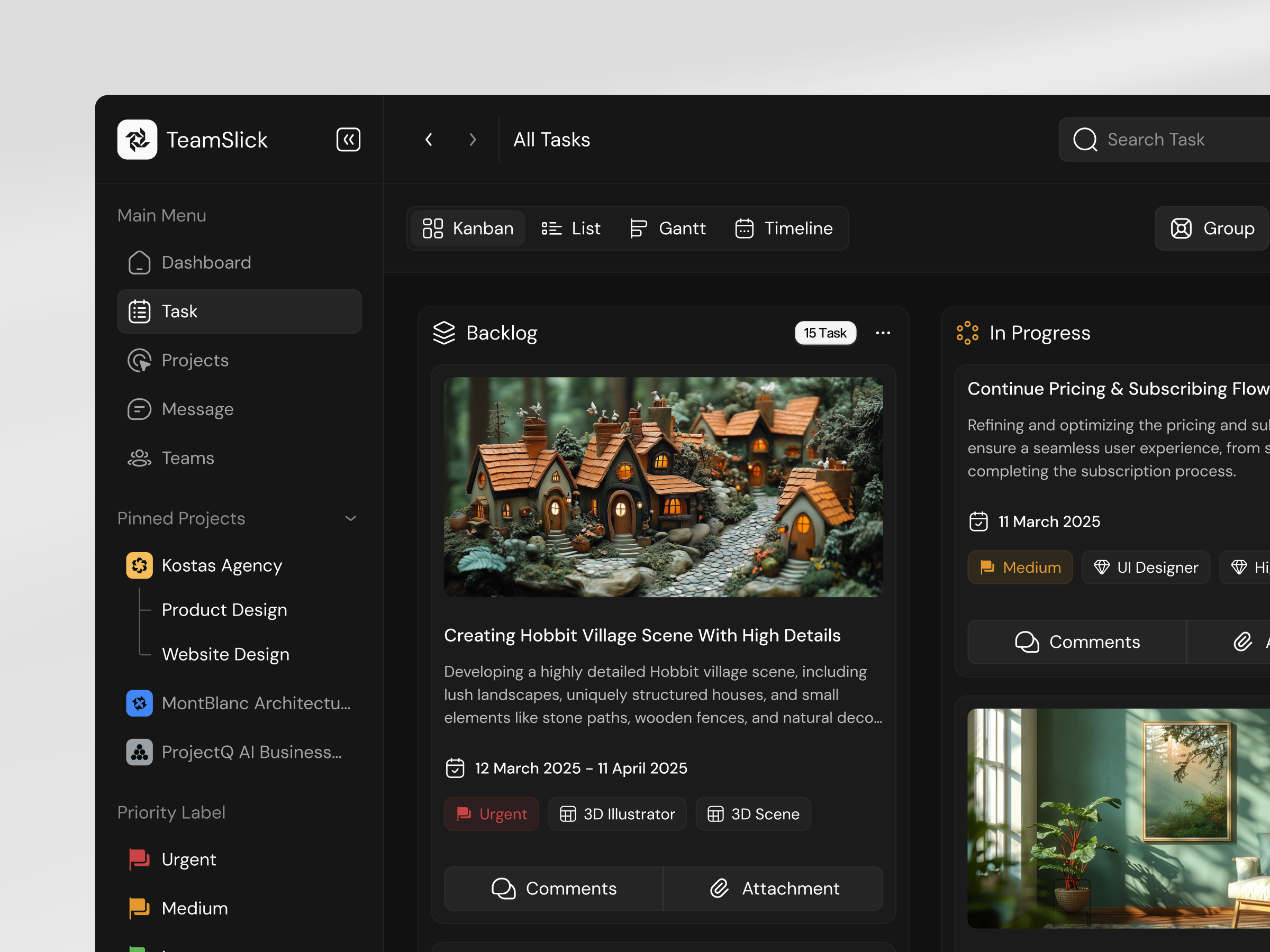 TeamSlick - Team Collaboration Dashboard collaboration collaboration app collaboration dashboard dark mode dark mode design dashboard dashboard design dashboard ui design product design task management task management dashboard team team apps team collaboration team collaboration dashboard ui ui design uiux ux
