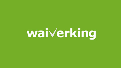 Waiverking - Brand Identity & Website brand identity branding business card design clean contemporary corporate identity design digital branding fitness logo graphic design health logo icon design logo minimalistic tick logo webflow webflow website wordmark