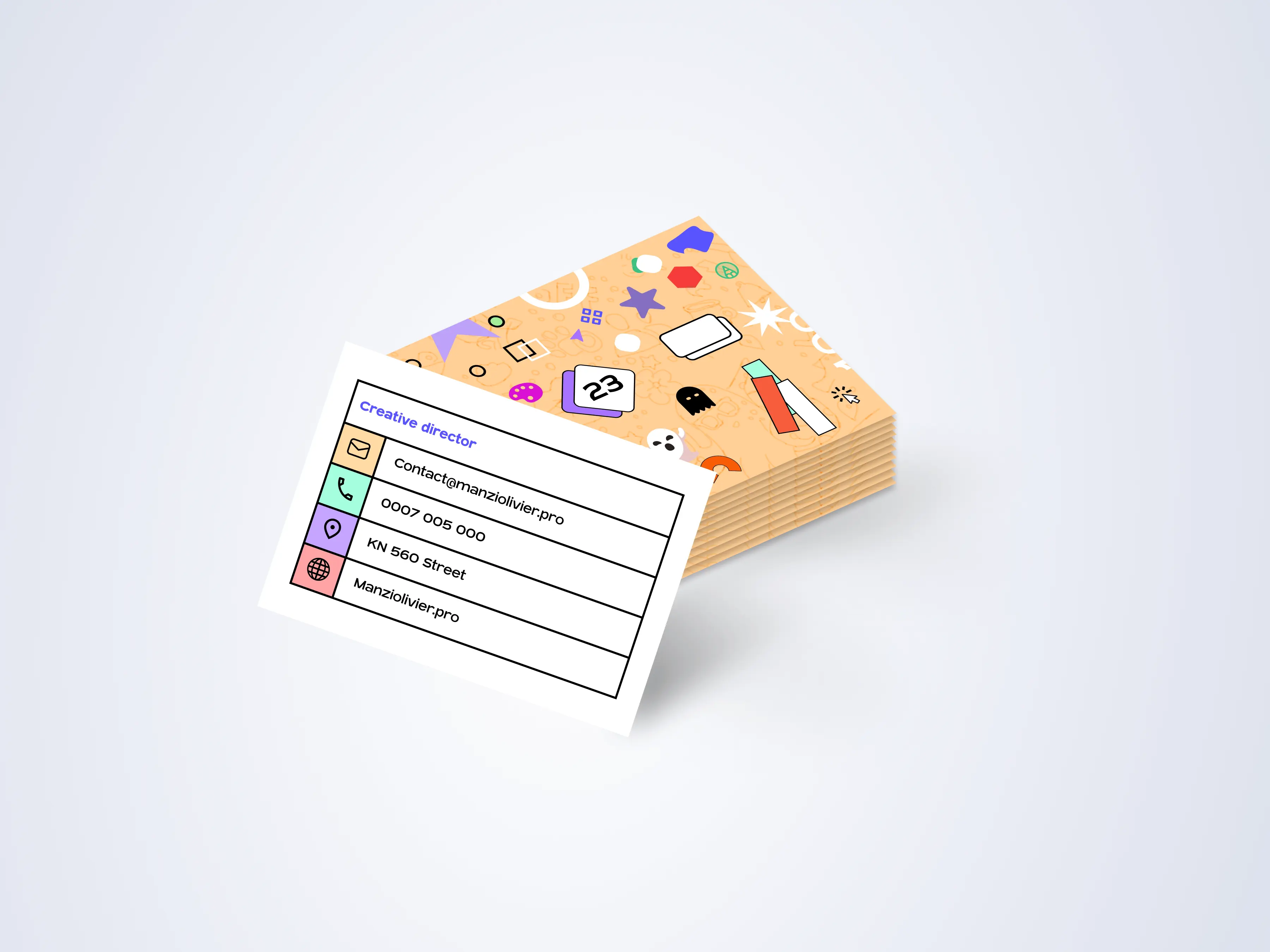 Example of Business card concept art