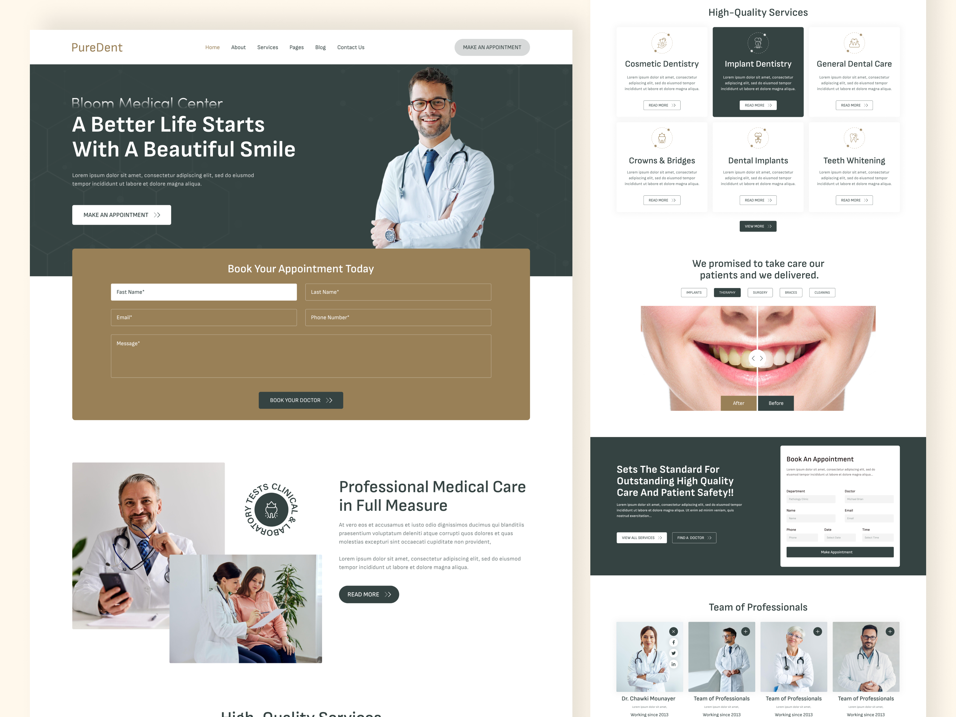 Example of Dental Care Website Design🧑‍⚕️