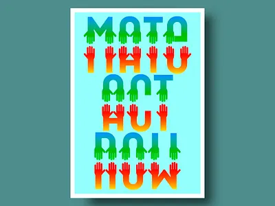 Colorful Typographic Poster Design activism bright collective effort colorful colorful hands colorful poster community creative poster creative typography design diversity diversity design hands humanrights poster poster design socialchange typo typography unity